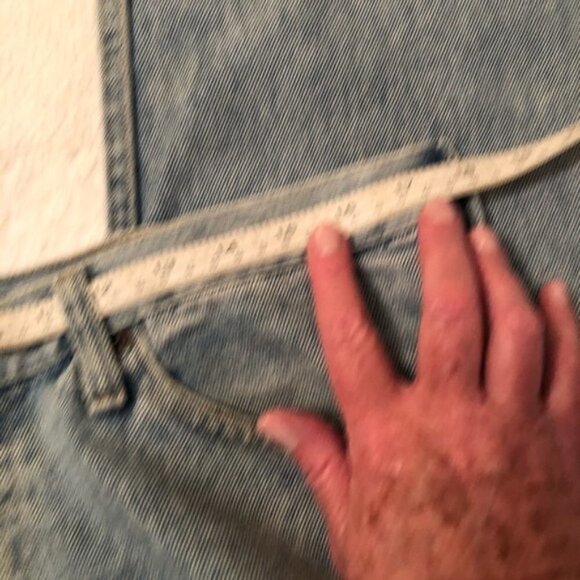 Lee Jeans Blue Denim Relaxed Fit Straight Leg Light Distressed Men's W 36 L 32 - Picture 12 of 12